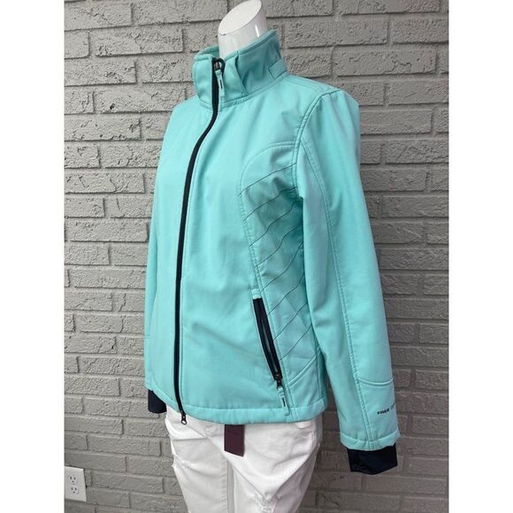 Free Country Aqua Front Zip Jacket with Faux Fur Liner Size M - Picture 4 of 11